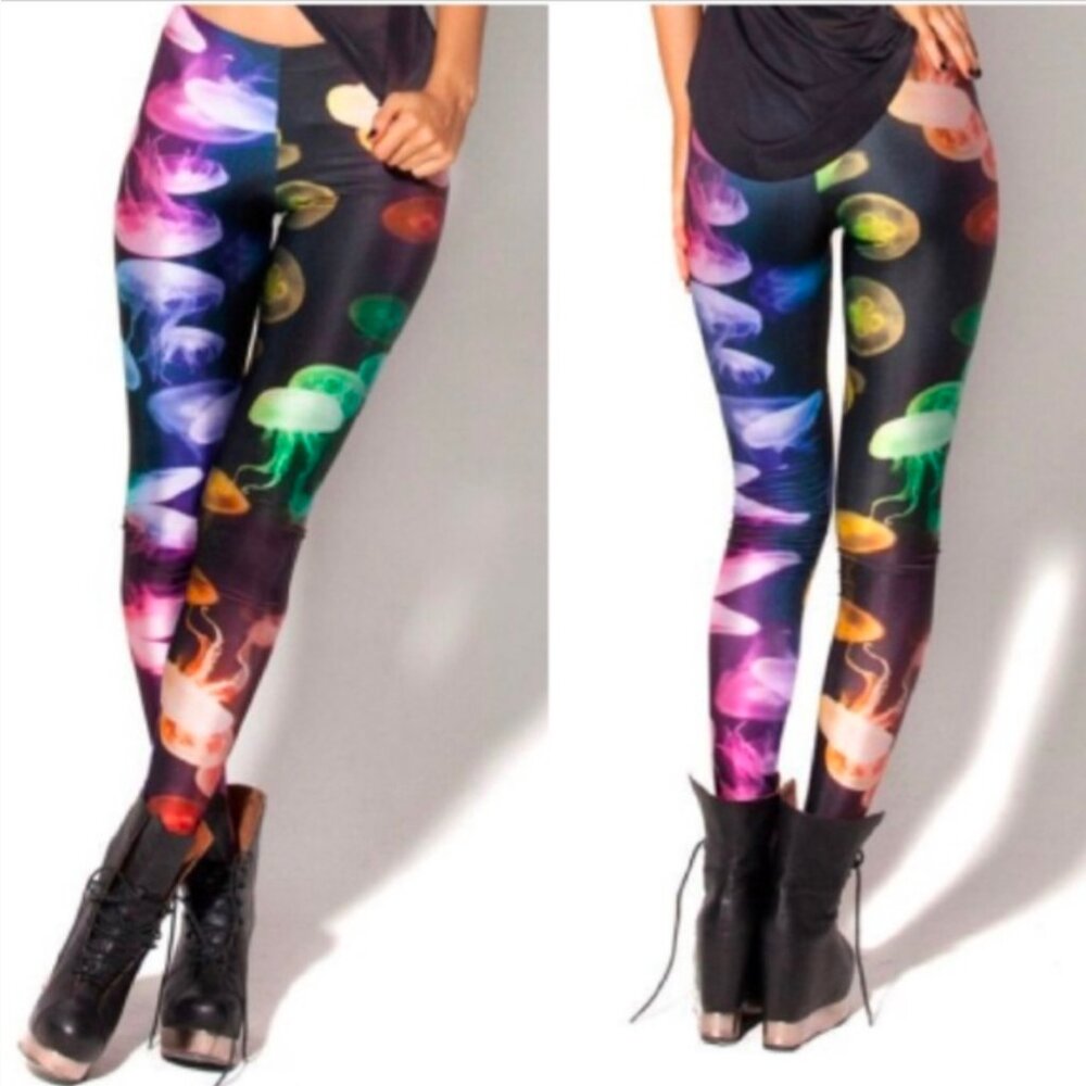 Blackmilk rainbow jellyfish leggings